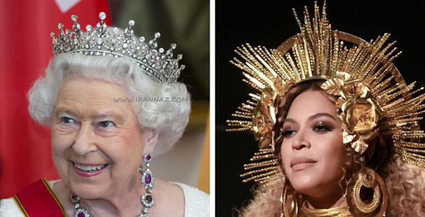 بیانسه - Beyoncé بیست و پنجمین عموزاده ملکه الیزابت دوم - Queen Elizabeth II