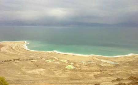 دریای مرده - Dead Sea در مرز غربی فلسطین و اردن کم ارتفاع ترین نقطه جهان